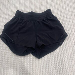 Lululemon Athletica Black Athletic Shorts Lightweight Flow